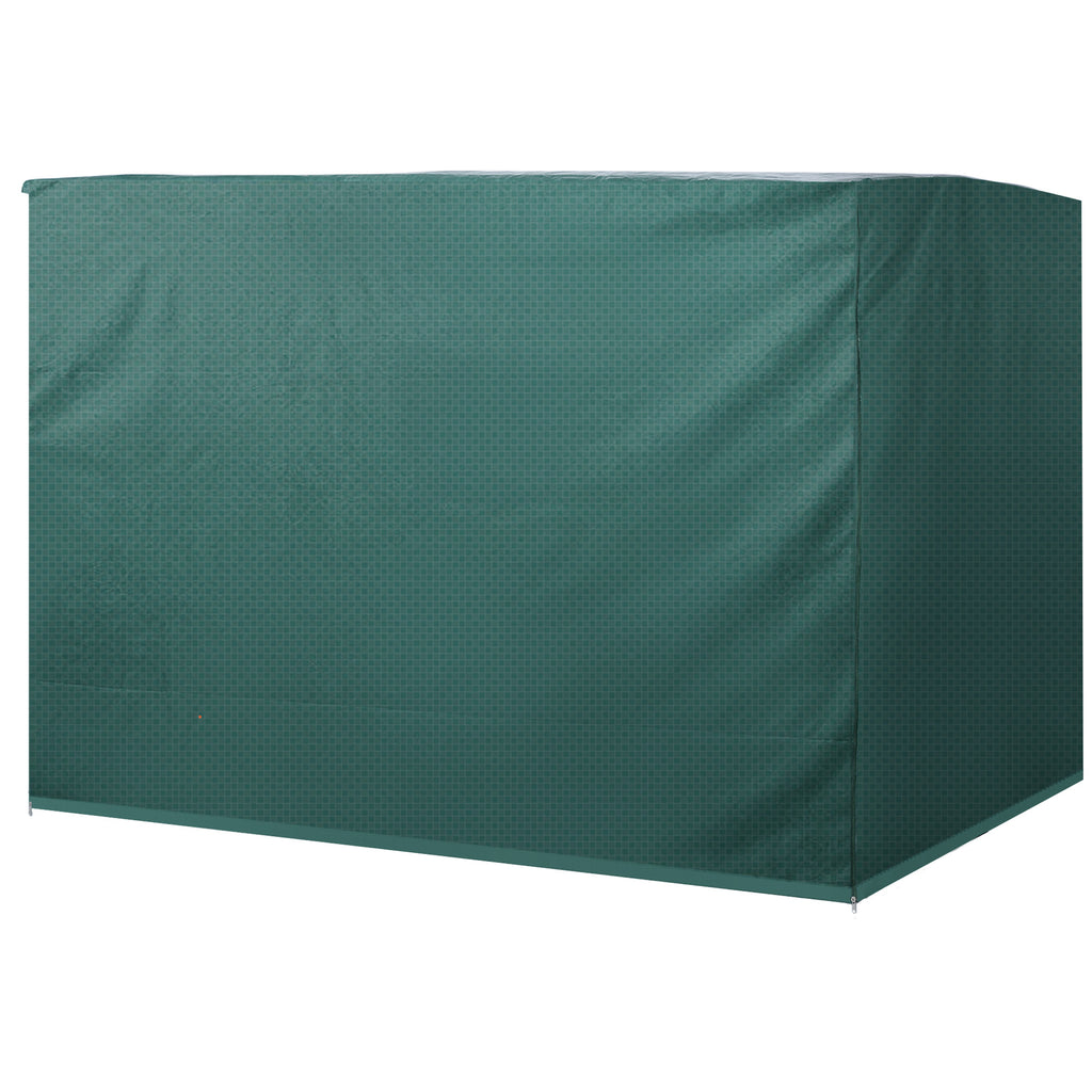 Hollywoodschaukel Abdeckung 3 Sitzer, Wasserdicht Winterfest Schutzhülle für Gartenschaukel, Winddicht UV-Beständig Abdeckplane für Gartenmöbel, Hängesessel, 215 x 155 x 150 cm Grün