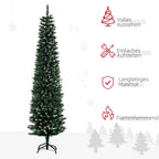 Weihnachtsbaum 190 cm, hoch realistisch, 570 Zweige, feuerfest, stabile Basis, Grün