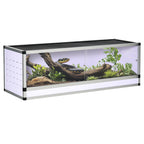 Terrarium für Reptilie Acrylterrarium Fütterungsbox 120 x 40 x 40 cm für Amphibien, Insekten, Schnecken, Springspinne
