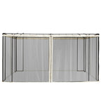 352 x 207cm Universal Replacement Mesh Sidewall Netting for Patio Gazebos and Canopy Tents, (Sidewall Only) Beige