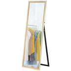 162.6 cm Two-Tone Full Length Mirror - White/Oak-Tone
