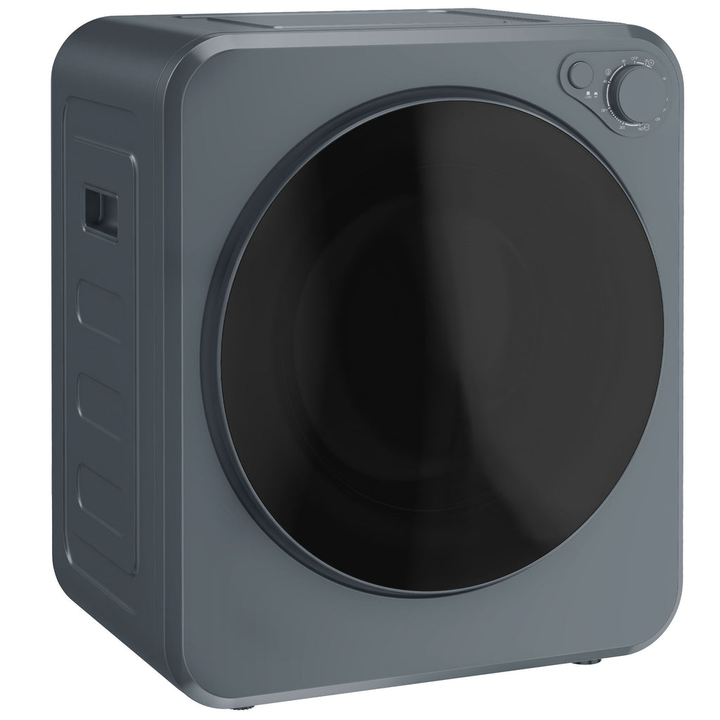 Mini Wäschetrockner 4 kg 5 Programme 800W/400W Freistehend Grau