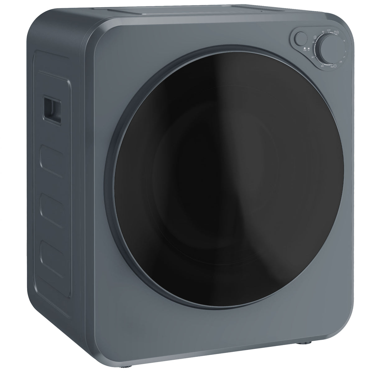 Mini Wäschetrockner 4 kg 5 Programme 800W/400W Freistehend Grau