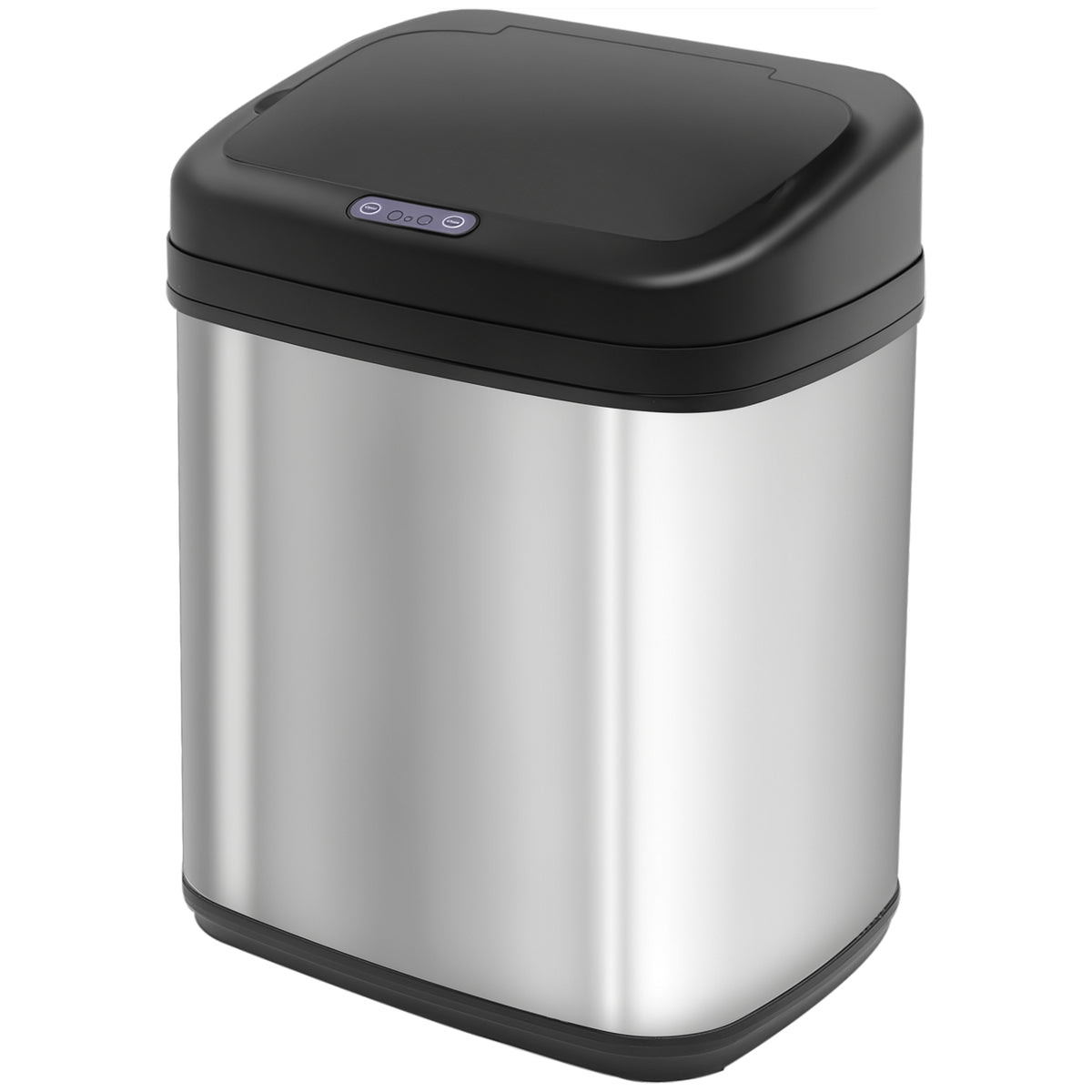 Sensor Mülleimer 20L Edelstahl Automatischer Mülleimer mit Bewegungssensor, Inneneimer 33 x 25 x 42,5 cm Silber+Schwarz