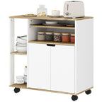Rollender K¨¹chenwagen mit Stauraum, Schrank, verstellbare Regale, f¨¹r K¨¹che, Wohnzimmer, Esszimmer, Wei?