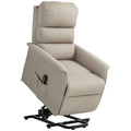 Relaxsessel mit Aufstehhilfe, verstellbare R¨¹ckenlehne/Fu?st¨¹tze, bis 120 kg, 66 x 90 x 96 cm, Beige
