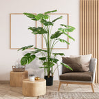 180 cm Kunstpflanze, mit ¨¹bertopf, Kunstmoos, Zimmerpflanze f¨¹r Wohnzimmer, realistischer Look, Gr¨¹n