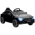 Kinder-Elektroauto, fernsteuerbar, mit Transportrollen, LED-Lichter, Hupe, f¨¹r Kinder von 3-6 Jahren, Schwarz