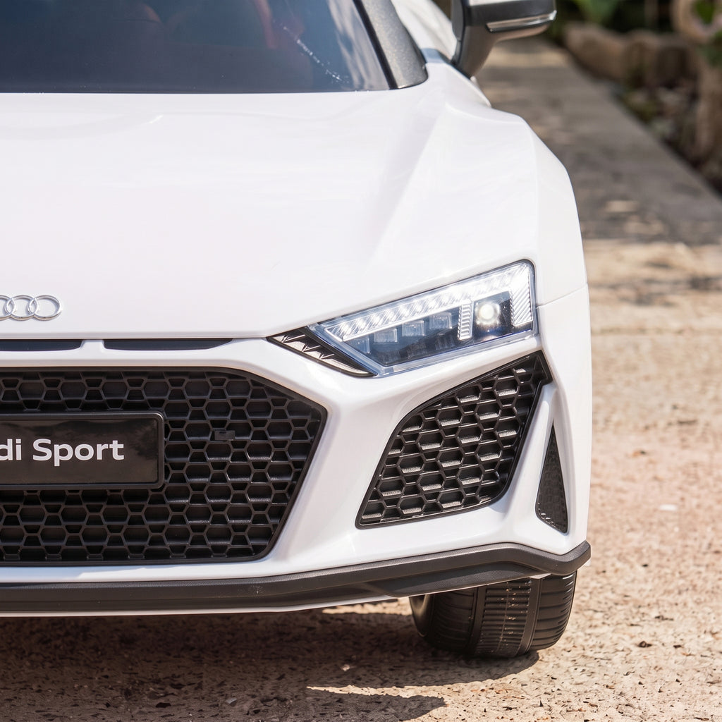 Kinder Elektroauto Audi R8 12V Kinderauto Fernbedienung Weiß