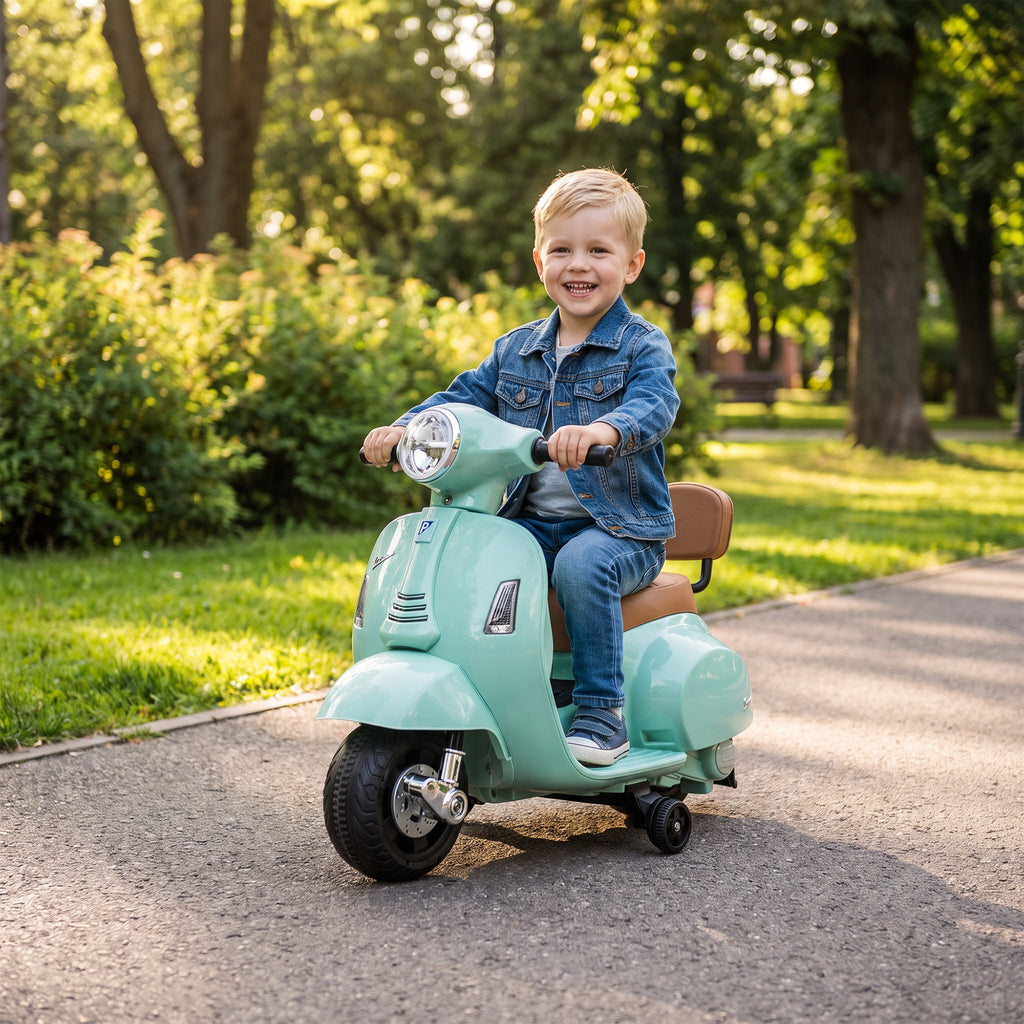 Elektro Motorrad Kinder Mini Vespa GTS 6V Elektromotorrad Grün