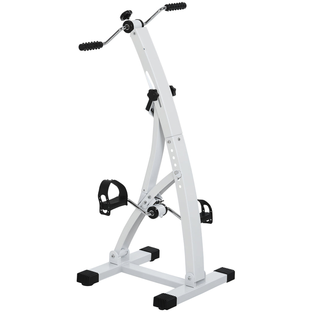 Exercise Bike Cycle Trainer Arm and Leg Pedal Exerciser with LCD Display Indoor Home Cardio Workout Resistance Adjustable