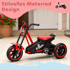 Kids Tricycle Baby Trike, Kids Trike with Pedal, 3 Wheel Toddler Balance Bike for Indoor Outdoor Use, Red