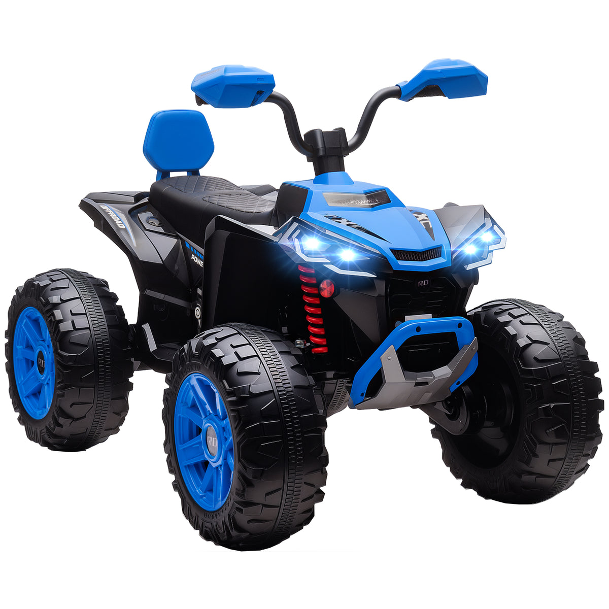 Kinder-Elektro-Quad, 24V Elektro-Fahrzeug mit 4 R?dern, Scheinwerfer, USB-Anschluss, MP3-Funktion, 6,5 km/h, 3-8 Jahre