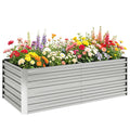 Pflanzenk¨¹bel, Handliches Blumenbeet zum Anpflanzen, Hegen und Pflegen, Hochbeet, Stahl, Silber