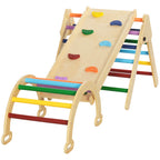 5-in-1 Toddler Climbing Frame with Ramp, Arch, for 18-48 Months, Multicoloured
