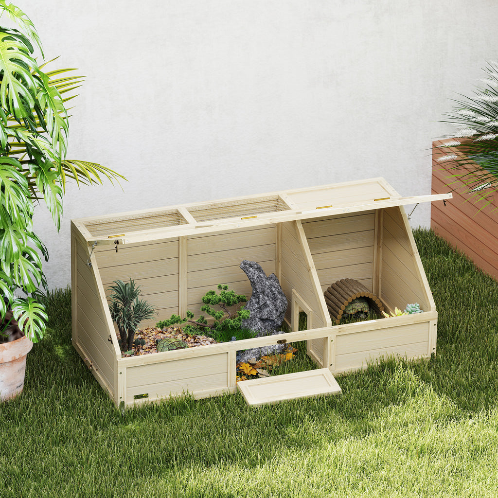 Schildkr?tenbox, Outdoor Schildkr?tengehege, bodenloses Design, leicht zu ?ffnen, Schildkr?tenhaus, Natur