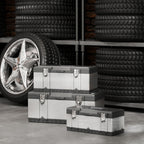 3 Pieces Stainless Steel Toolbox Set, 23"/ 19"/ 16"