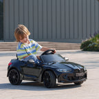Elektro Kinderauto BMW M4, Sound & Licht, 3-5 km/h, inkl. Fernsteuerung, f¨¹r 3-5 Jahre, Schwarz