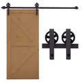 6ft Modern Single Sliding Barn Door Track Kit Set Closet Hardware for Single Wooden Door