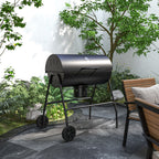 Steel Charcoal BBQ, with Ash Catcher and Warming Rack