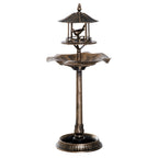Vogeltr?nke Vogelbad Vintage Design, wetterbest?ndig,50cm ¡Á 50cm ¡Á 113cm, Messing
