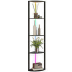 LED Stehlampe 5-stufige dimmbar Stehleuchte mit Regal, RGB Farbwechsel, Fernbedienung