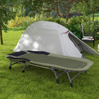 Campingliege Campingbett Feldbett, 200 x 85 x 40-55 cm, Grün