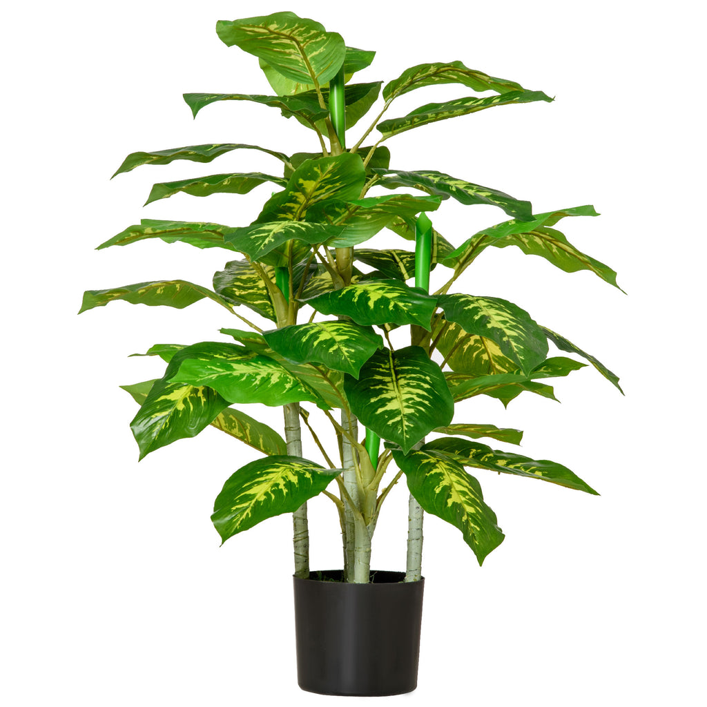 Faux Rose Plants, with Pots