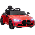 Elektro Kinderauto BMW M4, Sound & Licht, 3-5 km/h, inkl. Fernsteuerung, f¨¹r 3-5 Jahre, Rot