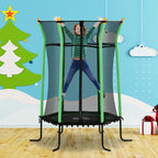 Trampolin f¨¹r Kinder, ?163,5 cm, mit Sicherheitsnetz, gepolstert, Stahl, belastbar bis 50 kg