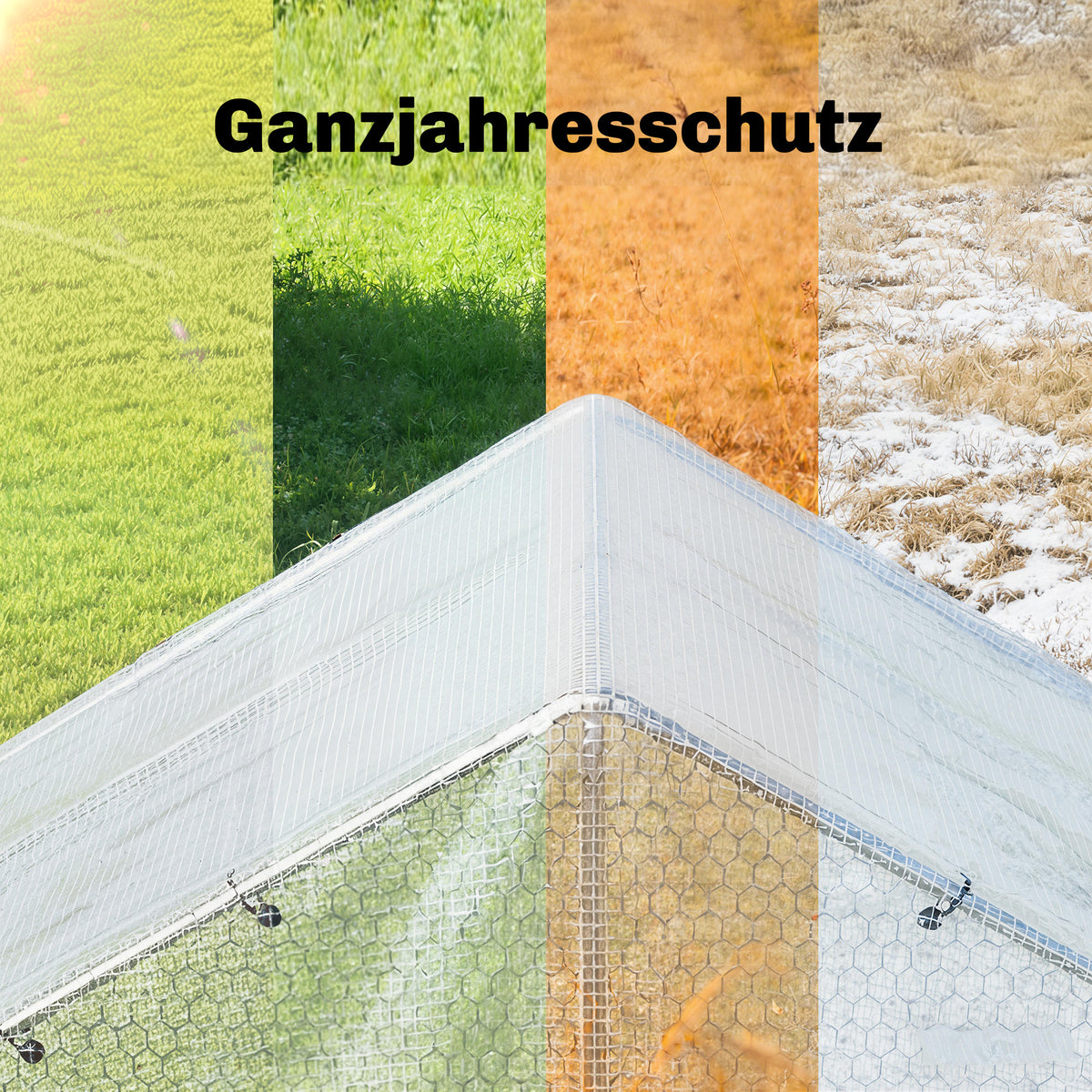Abdeckplane Wasserdicht 4 x 6 m 140g/m² Gewebeplane Robust Weiß