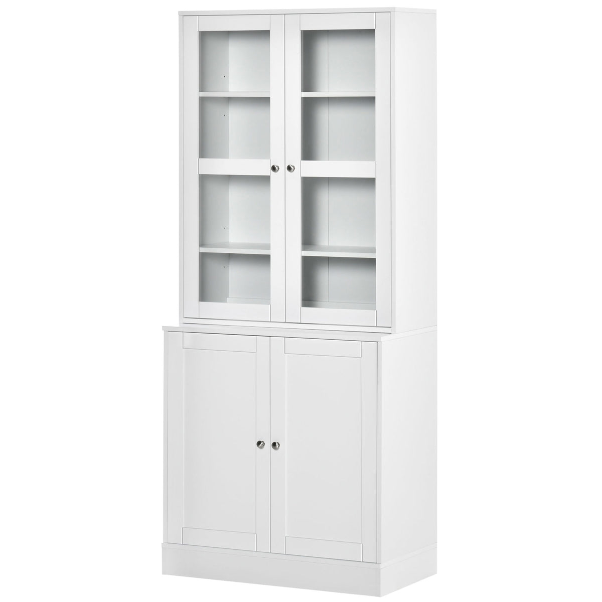 Bücherregal Wandregal Regal, 2 Regale, 76 cm x 40 cm x 178,5 cm, Weiß