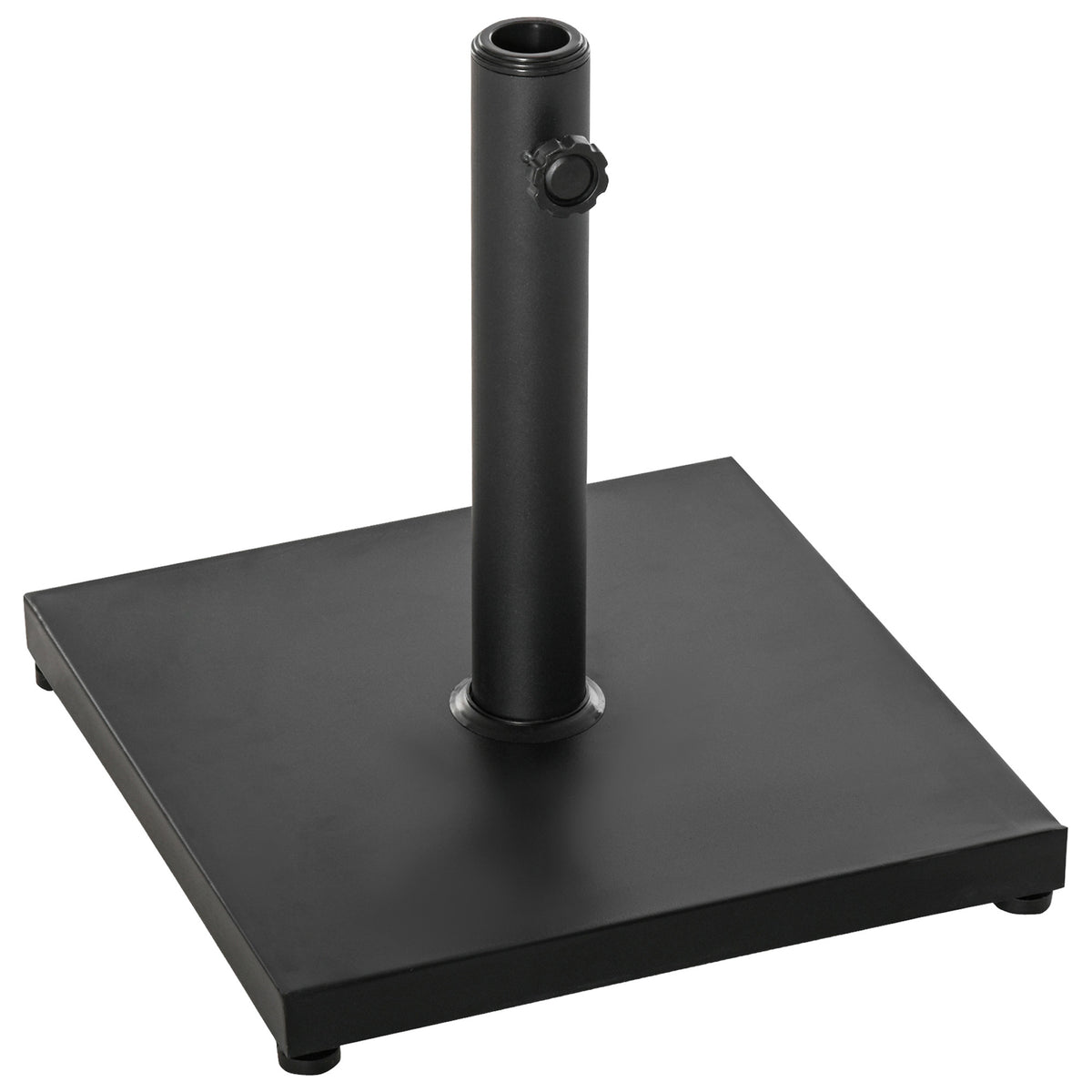 11kg Square Cement Parasol Base Concrete Umbrella Weight Stand Holder Patio Outdoor Garden Black