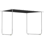 3 x 3(m) Mobile Pergola Kit, Portable Garden Gazebo with Wheels, Sandbags, Steel Frame, UV-Resistant