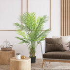 K¨¹nstliche Palme gro? 120cm Kunstpflanze, Plastik K¨¹nstliche Pflanzen im Topf f¨¹r Wohnzimmer B¨¹ro