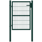 Gartentor aus Stahl Gartent¨¹r mit Griff, Schloss 3 Schl¨¹ssel abschlie?bar Zauntor 97x170cm Gr¨¹n