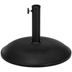 Heavy Duty Cement Parasol Base 20kg Round Patio Umbrella Stand Garden Outdoor Shade Holder for Dia. 35mm/38mm/48mm Poles