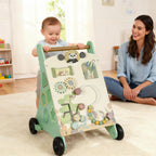 Lauflernwagen Holz Montessori Lauflernhilfe Xylophon Grün