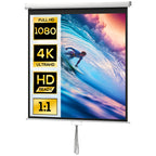 Beamer Leinwand 152 x 152 cm 85 Zoll 1:1 HD 4K Projektionsleinwand f¨¹r Heimkino B¨¹ro-Pr?sentationen