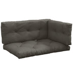 Polsterauflage Gartenmöbelsitzkissen Sitzauflage, wetterbeständig, Knopfheftung, 120 cm x 80 cm x 12 cm, Grau