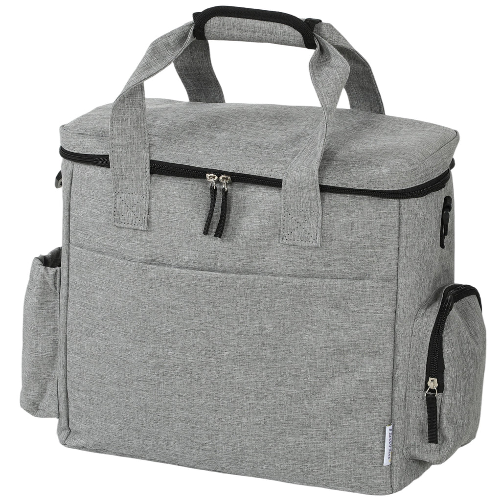 Dog Travel Bag, Waterproof Walking Bag with Multiple Pockets, Two Food Containers and Collapsible Bowl for Cat Puppy