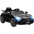 Elektro-Kinderauto, Mercedes, 3-5 km/h, Fernbedienung, Licht & Musik, Schwarz
