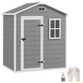 Gerätehaus 1,9m² 182 x 121 x 200cm Geräteschuppen mit Satteldach Boden Abschließbarer Tür