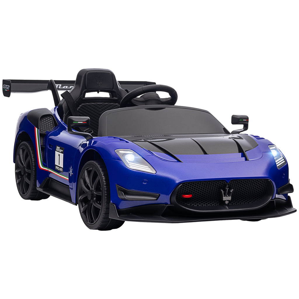 Elektro-Kinderauto 12V, lizenziert, Fernbedienung, sto?d?mpfende R?der, Blau, 115x60x45 cm