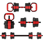 6-in-1 Hantelset Kurzhantel Set Kurzhanteln Langhanteln verstellbar 20 KG für Krafttraining Zuhause