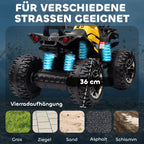 Elektro-Kinderquad, 3-8 km/h, 45 Min. Betriebszeit, LED-Scheinwerfer, Musikplayer mit USB, für Kinder 3 bis 5 Jahre