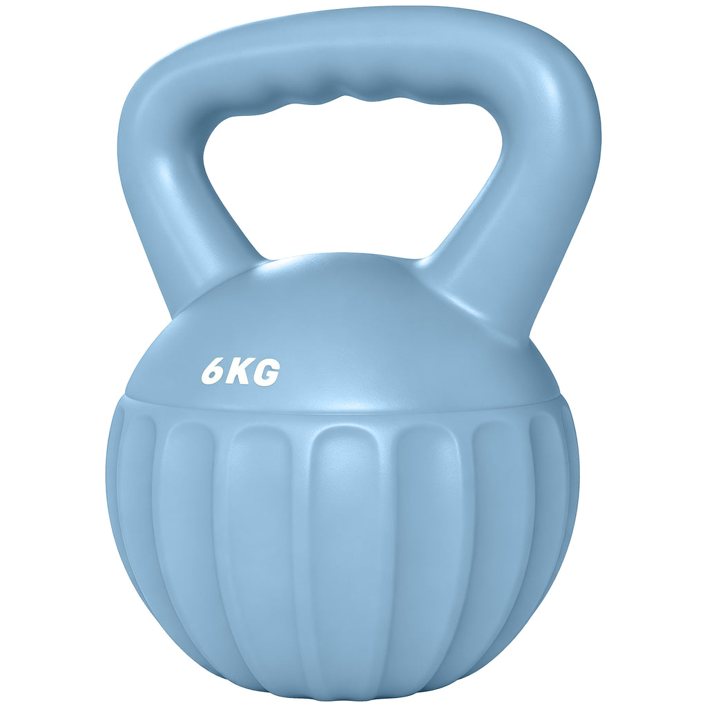 Kettlebell for Strength Training Kettle Bell with Non-Slip Handle 6 kg Blue