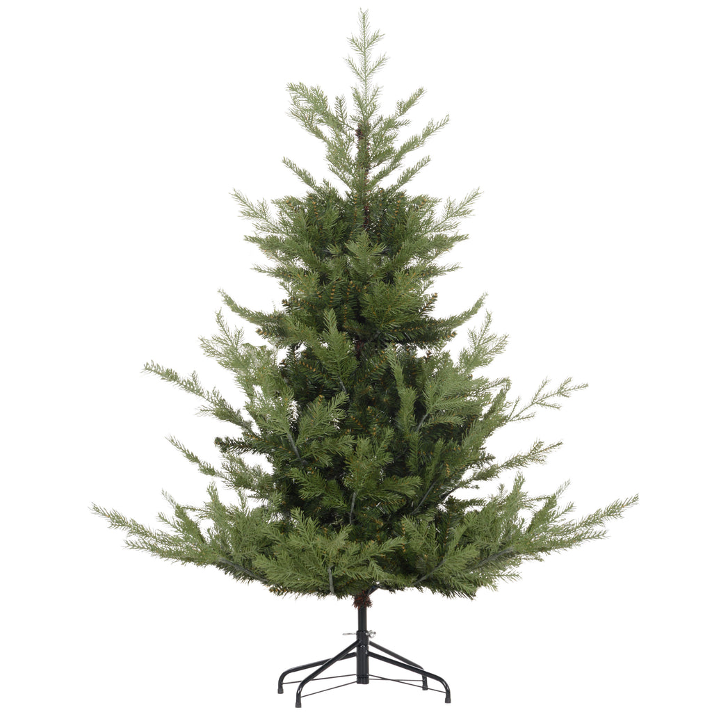 Weihnachtsbaum, Kunsttanne, realistisches Aussehen, schneller Aufbau, Kunststoff, Grün, 100 x 100 x 150cm