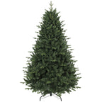 Künstlicher Weihnachtsbaum wie echt Spritzguss Tannenbaum mit 1237 Spitzen und Metallständer 180 cm Grün