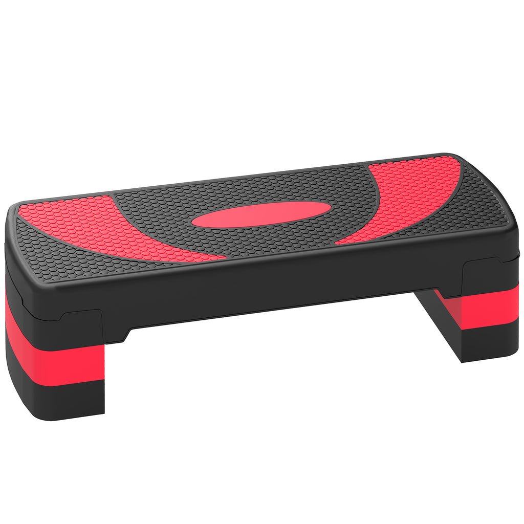 Aerobic-Stepper, h?henverstellbar, f¨¹r Indoor und Outdoor, Belastbarkeit bis 150 kg, 80 x 31 x 10-20 cm, Rot